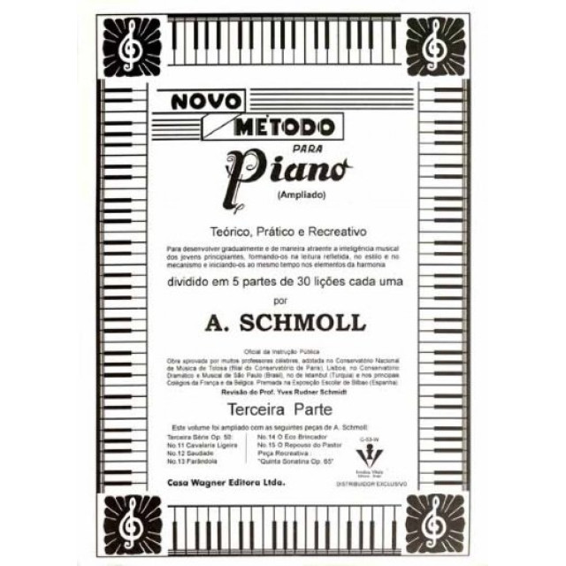 MÉTODO SCHMOLL PARA PIANO VOLUME III