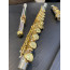 Flauta Transversal Tokai TFL-200PG Dó 16 Chaves Prata/Dourado