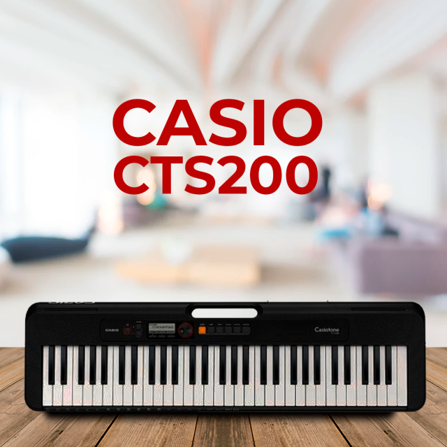 Teclado Musical Casiotone Cts200 Preto