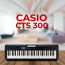 TECLADO MUSICAL CASIOTONE CTS 300 PRETO 